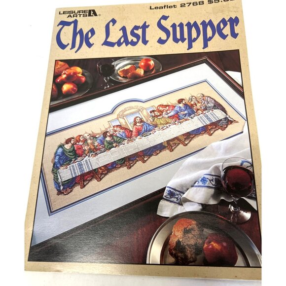 The Last Supper Cross Stitch Pattern Leaflet By Leisure Arts - Picture 2 of 3